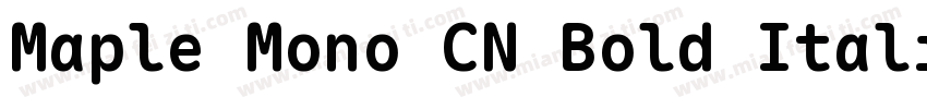Maple Mono CN Bold Italicttf字体转换
